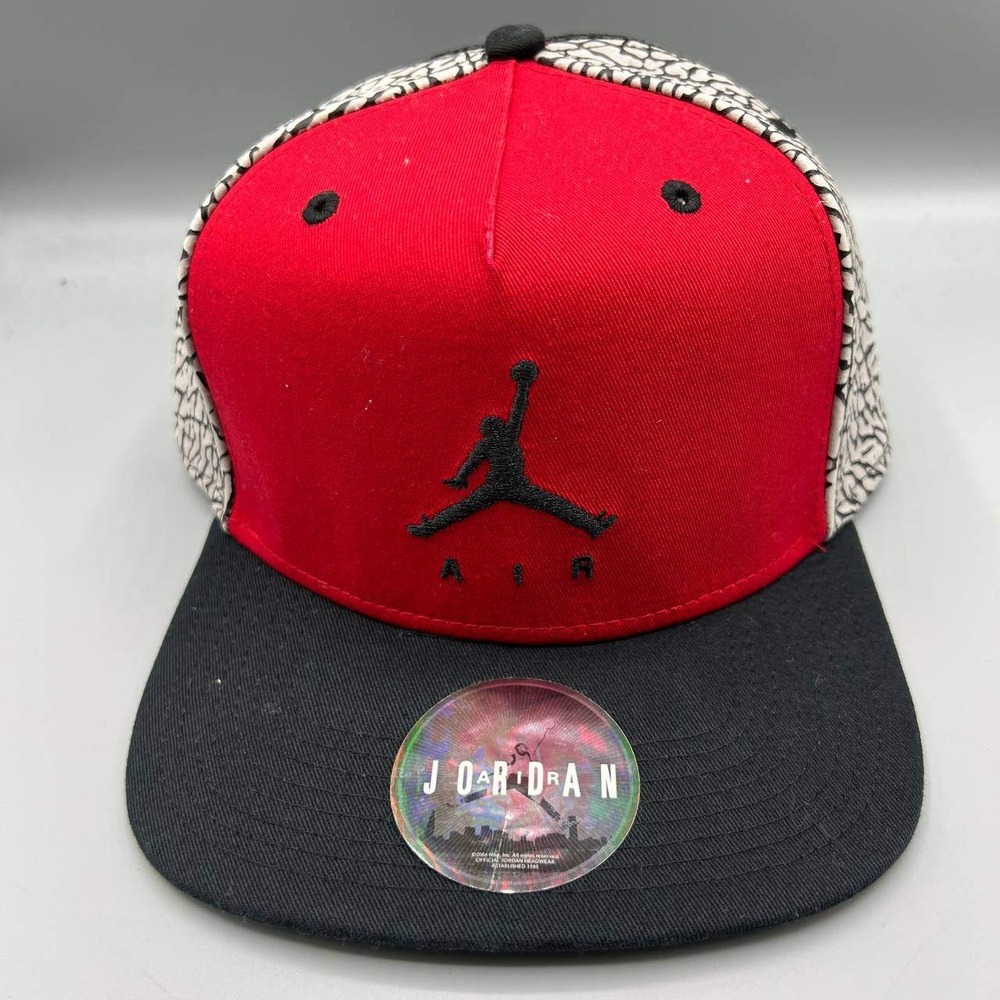 Air Jordan Hat‎ Men Red Cement Elephant Embroidered Jumpman Snap Back Cap